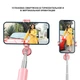 Селфи-стик штатив 4в1 SKY Phantom (N-MY) Bluetooth (84 см) Pink - изображение 4