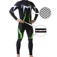 Костюм вело X-Тiger XM-CT-013 кофта с длинным рукавом + штаны Green S - изображение 4