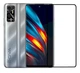 Защитное стекло LUX для Tecno Pova 2 (LE7n) Full Сover черный 0,3 мм в упаковке - изображение 1