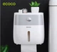 Органайзер (держатель) для туалетной бумаги ECOCO E1804 (Бело-серый) v019 - изображение 4