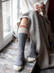 Женские теплые шерстяные носки CheshKit Mid-Calf Cabin socks Меланжевый Серый, размер 36-40 - изображение 2