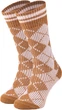 Жіночі теплі вовняні шкарпетки CheshKit Diamond socks Коричневий, розмір 36-40 - зображення 1
