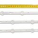 LED підсвітка TV 32" 3V 590mm 6/7-led SVS320AA6_7LED SVS320AA6_6LED SVS320AD7_7LED SVS320AD7_6LED 3pcs=1set - изображение 2