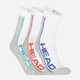 Набор мужских носков высоких Head Performance Short Crew 791010001-003 39-42 3 пары Белый/Серый/Разноцветный (8720245076227) - изображение 1