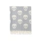 Полотенце Lotus Home Pestemal Skull 90*160 grey серый (svt-2000022305853) - изображение 1