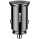 Автомобільний зарядний пристрій Baseus Circular Plastic CCALL-YS01 Type-C / USB 30W, Black - Refurbished - зображення 5