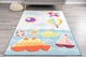 Дитячий килимок MAC Carpet Taba 323 Кораблі та Літак 80х120 см Блакитний - зображення 2