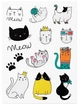 Тимчасові тату TATTon.me Cats Mix 12шт TMCats - зображення 4