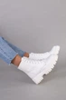 Женские демисезонные ботинки ShoesBand Белые натуральные кожаные на среднюю/широкую ногу внутри полушерсть 40 (25,5-26 см) (S55841з) - изображение 5