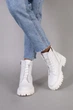 Женские демисезонные ботинки ShoesBand Белые натуральные кожаные на среднюю/широкую ногу внутри полушерсть 37 (24 см) (S55841з) - изображение 4