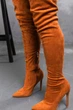 Ботфорти жіночі Fashion Wasp 3363 39 розмір 25 см Гірчичний - зображення 2