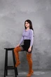 Ботфорти жіночі Fashion Wasp 3363 39 розмір 25 см Гірчичний - зображення 9