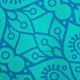 Коврик для йоги и фитнеса Spokey Mandala 926053, бирюзовый - изображение 8