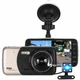 Автомобильный видеорегистратор UKC CSZ-Z14A WDR Full HD 1080P 2 камеры Black/Gold (5526) 4257097 - изображение 1