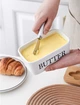 Масленка керамическая Butter 7793 600 мл белая - изображение 8