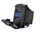 Автомобильная USB зарядка QC 3.0 + вольтметр в место штатной кнопки, заглушки Blue - изображение 1