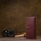 Кожаное глянцевое портмоне GRANDE PELLE 11467 Бордовый - изображение 3