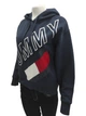 Жіноча худі Tommy Hilfiger sport, укорочена толстовка з малюнком, темно - синій, розмір XL - изображение 2