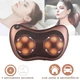 Автомобильная массажная подушка под шею и для спины Massage Pillow с инфракрасным прогреванием, Brown - изображение 1