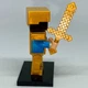 Фигурка iBlock Стив с мечом Майнкрафт Steve in armor Minecraft 4.5 см - изображение 2
