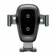 Автодержатель Baseus Metal Wireless Charger Gravity Car Mount Tarnish с беспроводной зарядкой QI (WXYL-B0A) Black - изображение 2