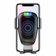 Автодержатель Baseus Metal Wireless Charger Gravity Car Mount Tarnish с беспроводной зарядкой QI (WXYL-B0A) Black - изображение 6