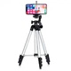 Штатив Tripod для смартфона, екшн-камери, фотоапарати 104см Трипод Black/Silver (T3110) - зображення 1