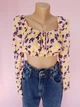 Топ с длинными рукавами в цветочный принт Boohoo Розовый (10380 М/44 ) - изображение 6