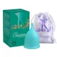 Менструальная чаша Anytime Menstrual Cup размер L (медицинский силикон), 1 шт , зеленая - изображение 1
