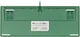 Клавиатура проводная Akko 3087 Matcha Red Bean Cherry MX Blue USB Green (A3087_MA_CBL) - изображение 4