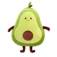 Большая мягкая плюшевая игрушка антистресс Авокадо 30 см - изображение 1
