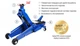 Домкрат подкатной Vitol T83006B 3 тонны 540мм 20кг с надставкой - изображение 3