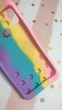 Чохол Попіт Антистрес Поп-Іт Pop It для Samsung Galaxy А10ѕ / A107 Котик з сердечком Рожево-фіол. - зображення 3