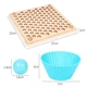 Деревянная развивающая игрушка Bead Holder Мозаика Цветные шарики пинцет, ложка, палочки, стаканчики для сортировки MD 2210 - изображение 8