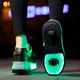 Роликовые кроссовки для мальчиков с LED подсветкой черные на 2-х колёсах (LR 1274) 33(21см) - изображение 4