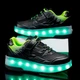 Роликовые кроссовки для мальчиков с LED подсветкой черные на 2-х колёсах (LR 1274) 33(21см) - изображение 6