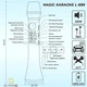 Мікрофон Караоке 20 Вт Magic Karaoke L-699 BLACK Вокальний Бездротовий з подвійною Мембраною низьких частот Bluetooth 4.0 Колонка 2в1 Модулятор голосу - зображення 13