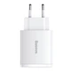 Сетевое зарядное устройство BaseusCompact Quick Charger 2+C на 30W (CCXJ-E02) White - изображение 3