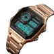 Спортивные часы мужские SKMEI RIPPLE влагозащита 5атм 1335 S Rose/Gold - изображение 4