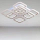 Потолочная люстра LED с диммером и RGB с подсветкой Light House SL-18185/4+4C WT+RGB 144W DIMMER 3000-6000 H120*L450*W450 белая - изображение 1
