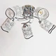 Люстра стельова Light House SH-18157/5 CR 540*540*240 хром білий плафон - зображення 1