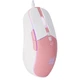 Ігрова комп'ютерна миша провідна ONIKUMA CW916 RGB підсвічування white-pink - зображення 3