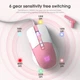 Ігрова комп'ютерна миша провідна ONIKUMA CW916 RGB підсвічування white-pink - зображення 7