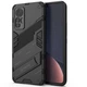 Защитный чехол с подставкой Deexe Bibercas для Xiaomi 12 Lite - Black - изображение 1