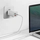Блок питания Baseus GaN Quick Charger 65W (Type-С+USB) для MacBook/Asus/Lenovo/HP/Google/Huawei/Samsung white - изображение 4