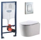 Инсталляция GROHE Rapid SL 38772001+ Унитаз подвесной DUSEL AREZ DWHT10210230R+ Сиденье Slim Soft-Close+Панель смыва Grohe Skate Cosmopolitan - изображение 1