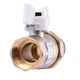 Кран шаровый прямой с американкой PROFESSIONAL QP_003 PN40 1" антипротечка белая бабочка - изображение 2