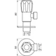 Кран вентильний кутовий Professional 1/2"x1/2" NV-QP999 - зображення 5
