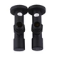Набор угловых кранов с американкой Solomon LUX 1/2" 7777 (2шт.) BLACK - изображение 3