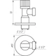 Кран кульовий кутовий SOLOMON 1/2″х1/2″ A7032 - зображення 5
